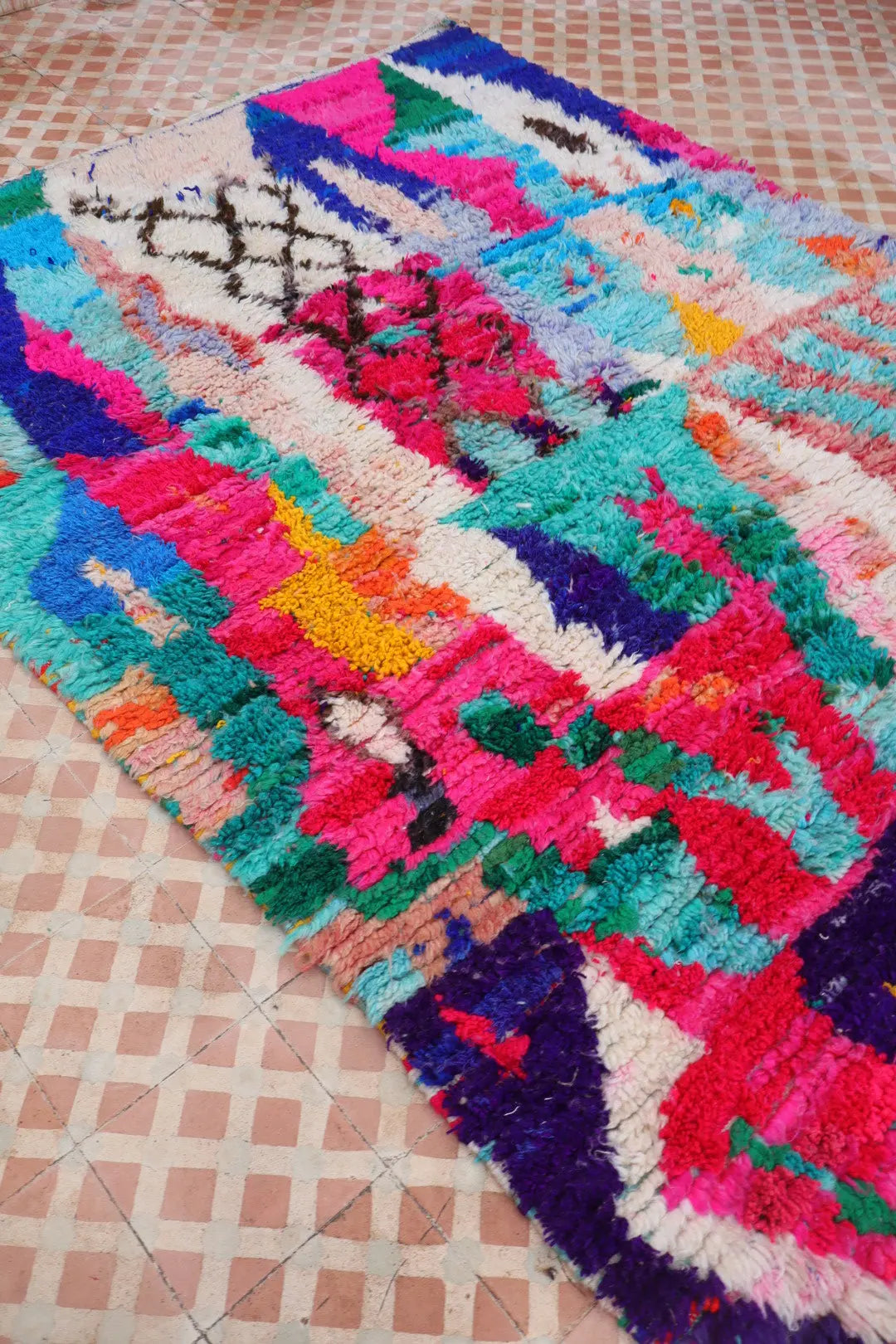 Alfombra Bereber Boujad Colorida Multicolor - 254 x 159 cm Néda