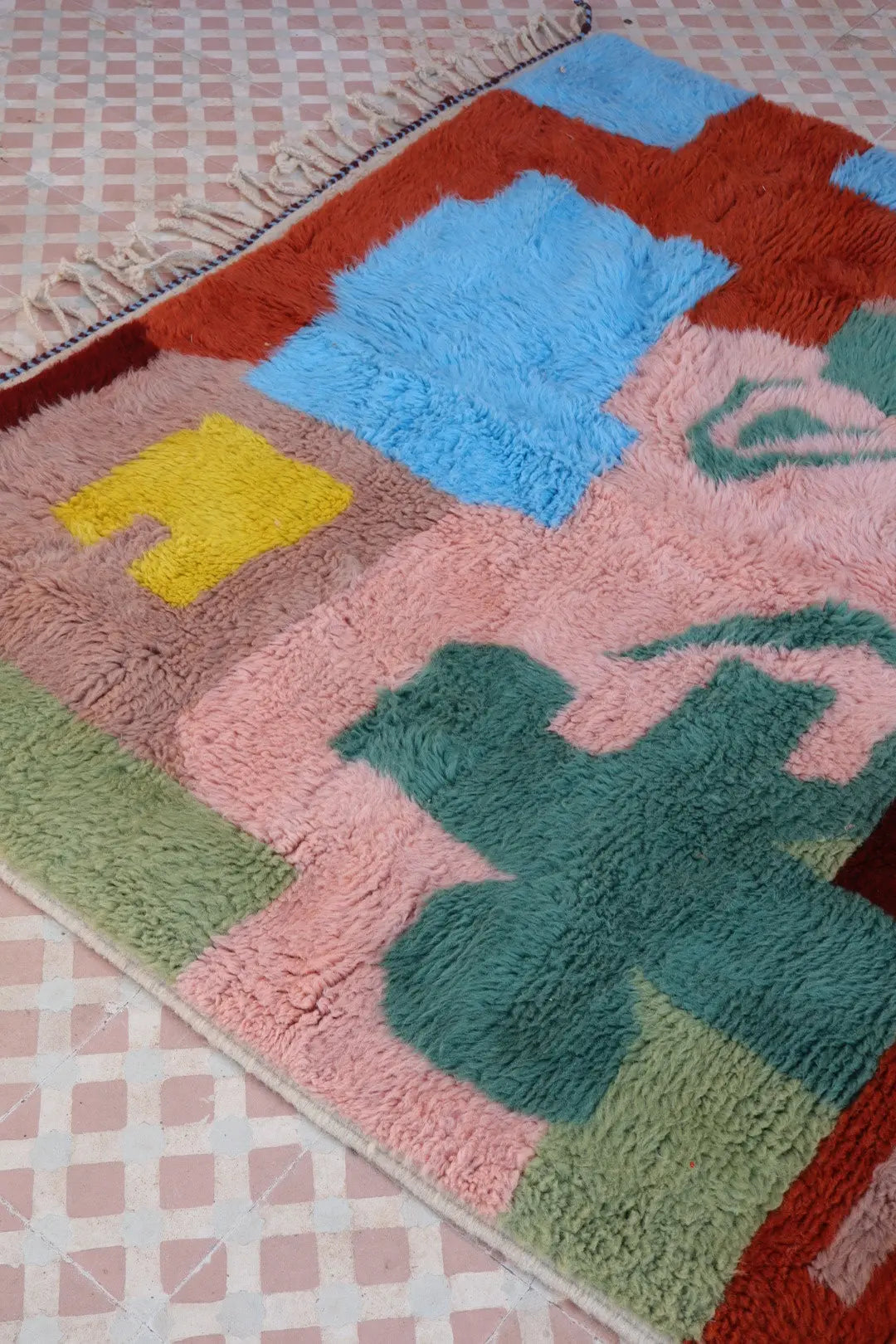 Tapis Berbère coloré « Le Jardin de la Casbah » - Les dessins de Néda - 267 x 160 cm Néda