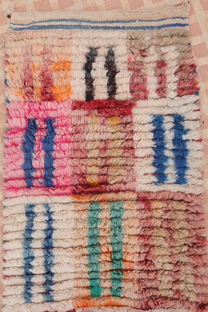 Tapis Couloir Boujad Marocain Coloré- 273 x 60 cm Néda