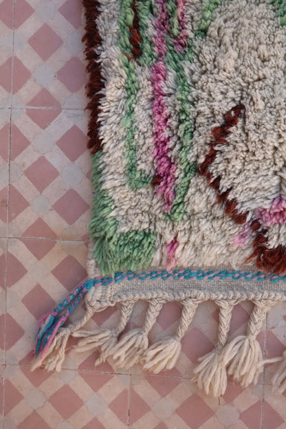 Tapis Berbère Coloré Vert - 150 x 112 cm Néda