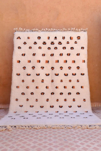 Alfombra bereber con motivos de leopardo Beni Ouarain Néda