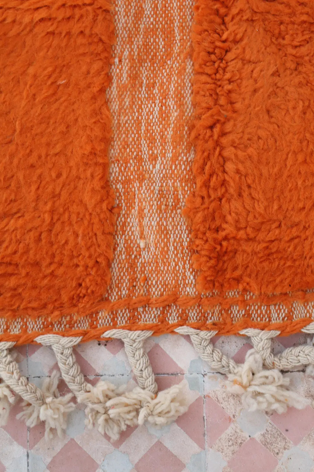 Berberteppich Orange Kupfer Beni Ouarain - 301 x 194 cm Néda