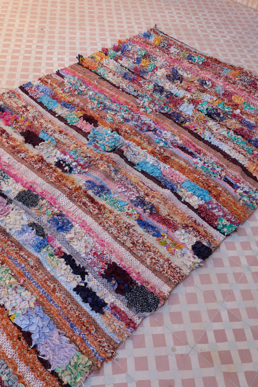 Alfombra bereber Boucherouite Coloured - 272 x 150 cm