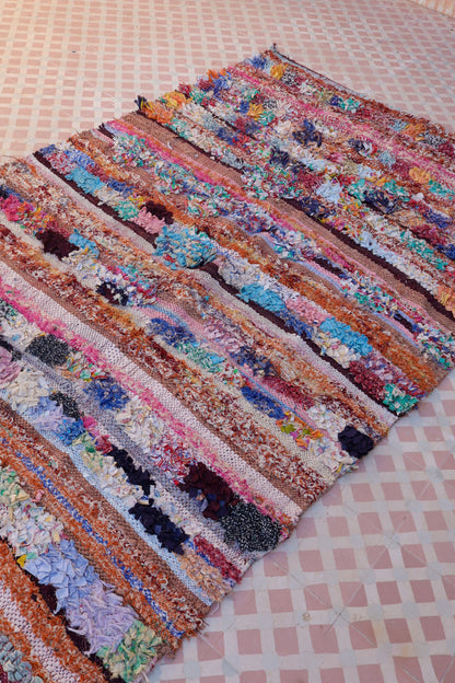 Tapis Berbère Boucherouite Coloré - 272 x 150 cm