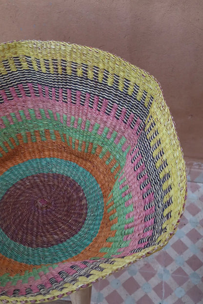 Panier Bolga Décoratif - Suspension Artisanale Colorée Néda