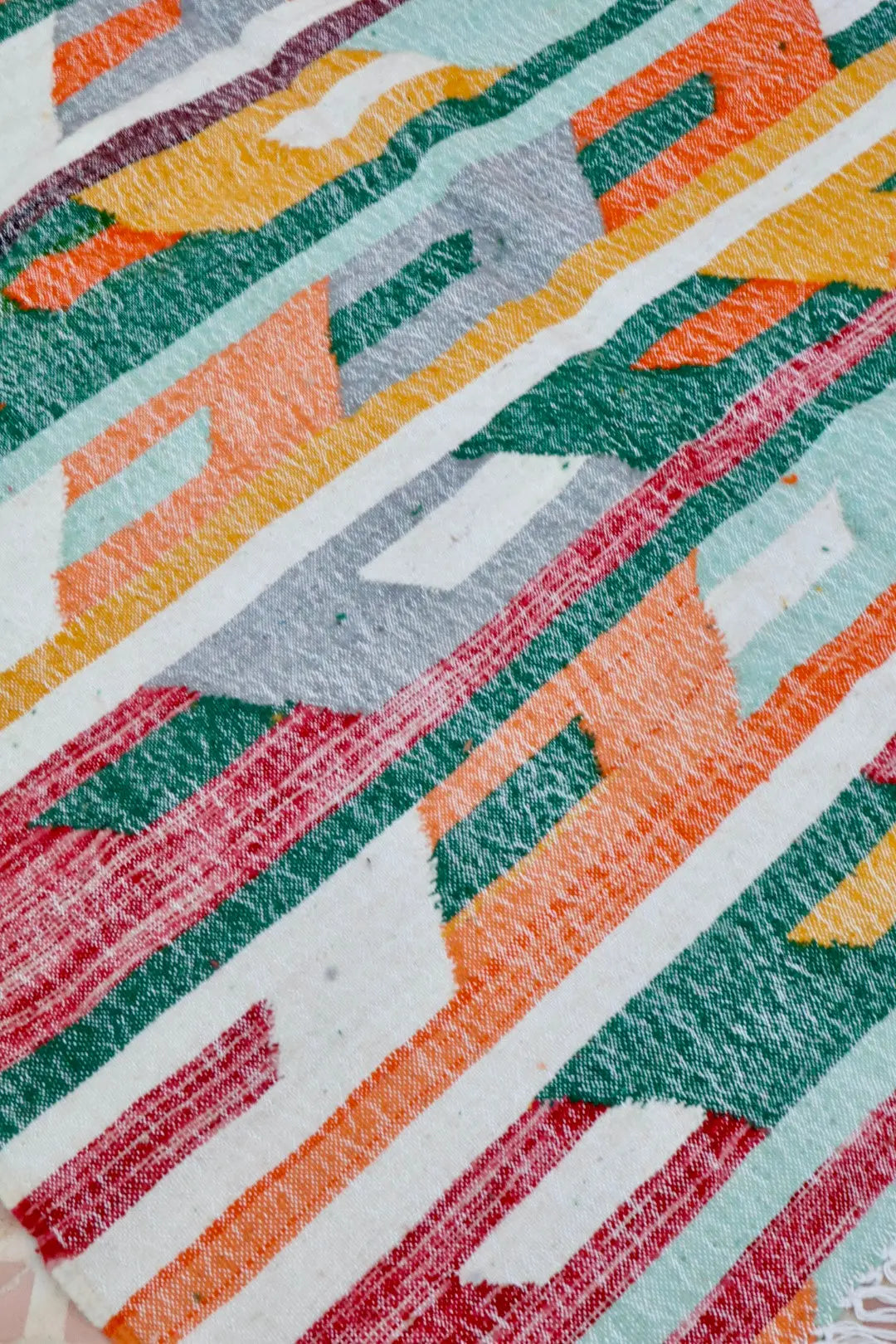 Tapis Berbère Kilim Zanafi Multicolore Moderne  - 153 x 240 Néda