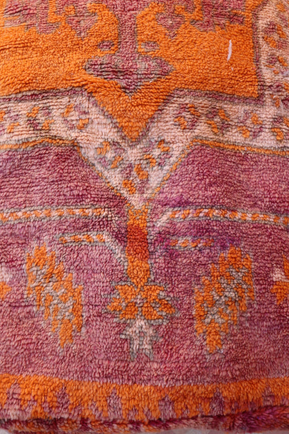 Pouf Berbère XL Terracotta et Orange Néda