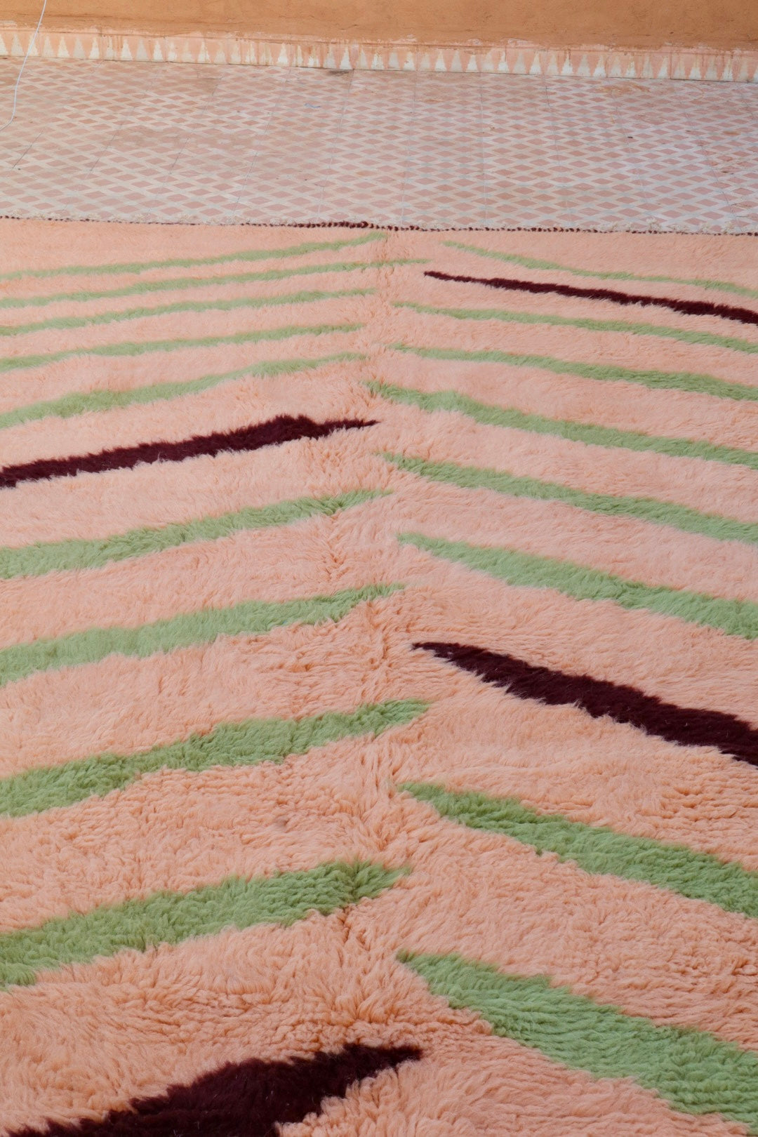 Alfombra bereber colorida « Tiger » - Los dibujos de Néda - Néda