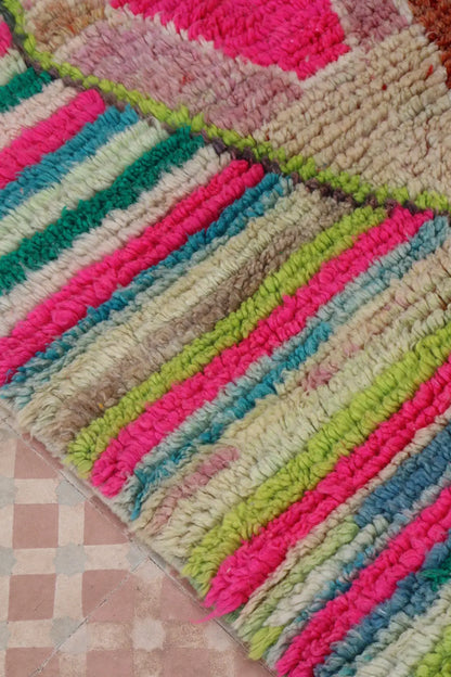 Tapis Berbère Boujad Coloré et Fluo - 258 x 168 cm Néda