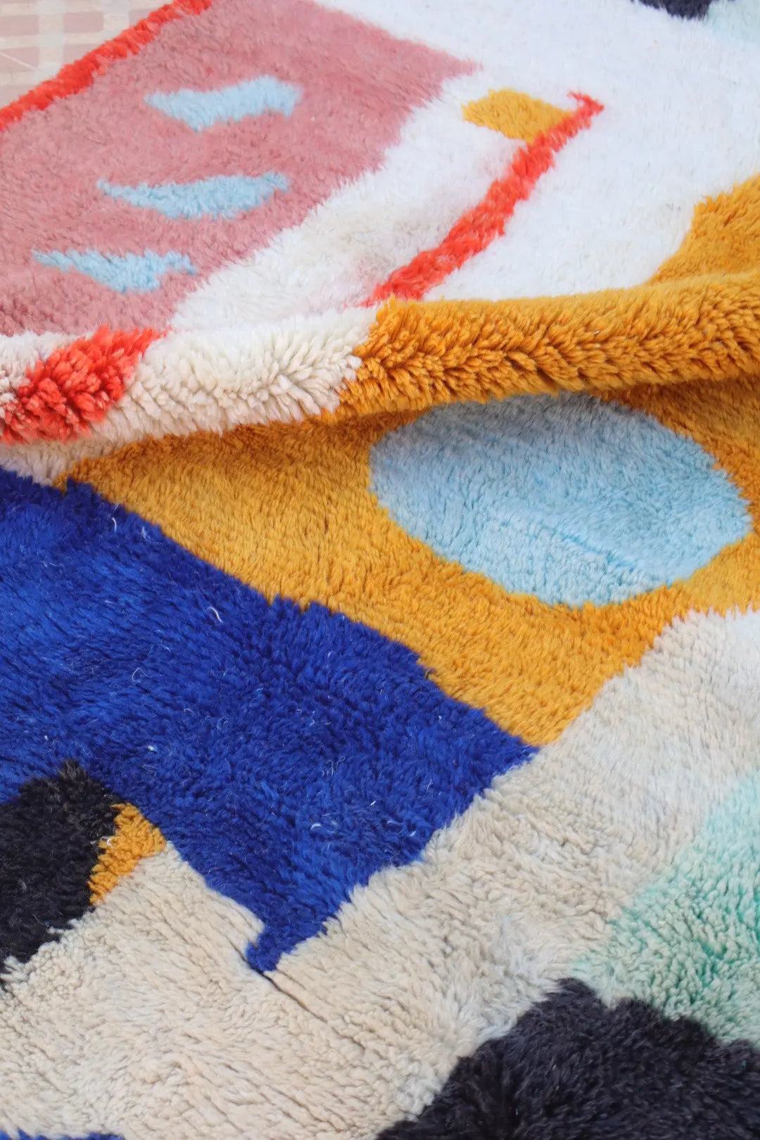 Tapis Berbère Azilal Multicolore Graphique Qualité Supérieure - 278 x 195 cm Néda