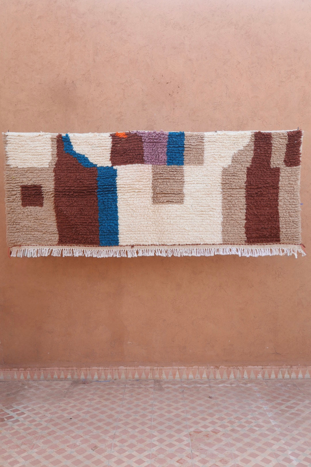 Tapis Berbère Mural Tableau Tête de Lit - 190 x 73 cm Néda