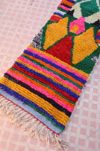 Tapis Berbère Couloir Boujaad Coloré Multicolore - 335 x 72 cm Néda