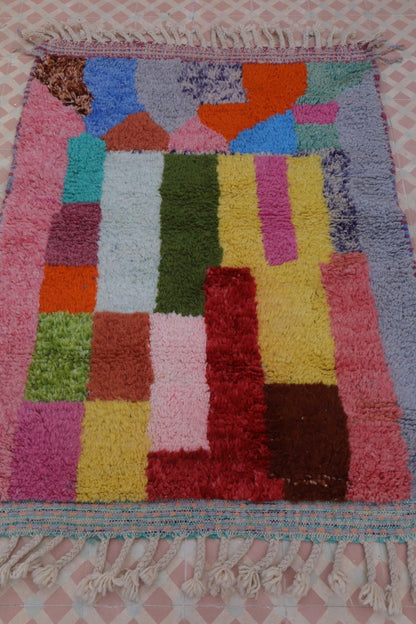 Berber Tapijt Beni Ouarain Multicolor - 156 x 111 cm 