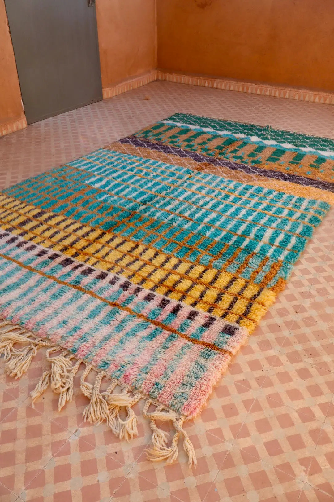 Tapis Berbère Coloré Béni Ouarain Qualité Supérieure - 269 x 162 cm Néda