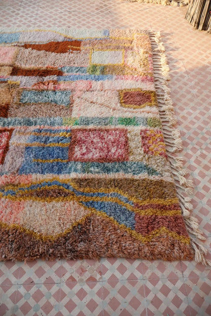 Tapis Berbère Tableau Multicolore Béni Ouarain Qualité Supérieure -308 x 226 cm Néda