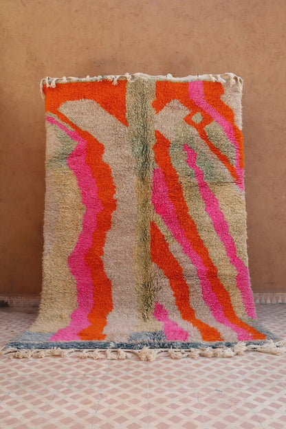 Tapis Berbère Coloré Béni Ouarain Qualité Supérieure - 260 x 162 cm Néda