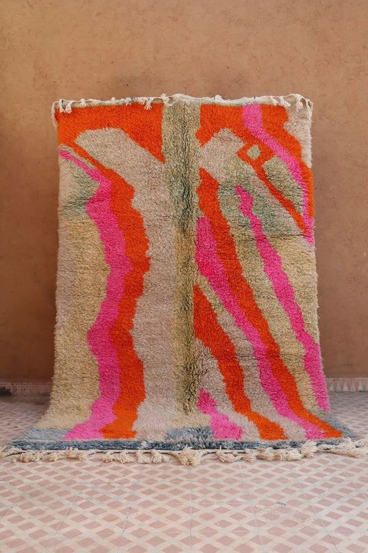 Tapis Berbère Coloré Béni Ouarain Qualité Supérieure - 260 x 162 cm Néda