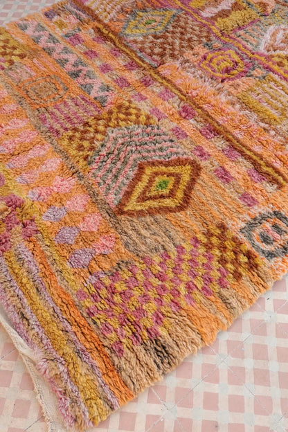 Tapis Berbère Coloré Béni Ouarain Qualité Supérieure - 254 x 180 cm Néda