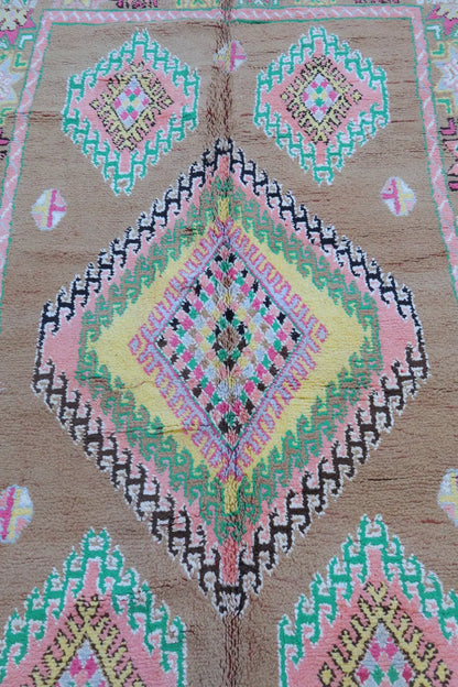 Tapis Berbère Boujaad Antique Marron Multicolore  - 352 x 196 cm Néda