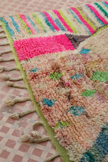 Tapis Berbère Boujad Coloré et Fluo - 258 x 168 cm Néda