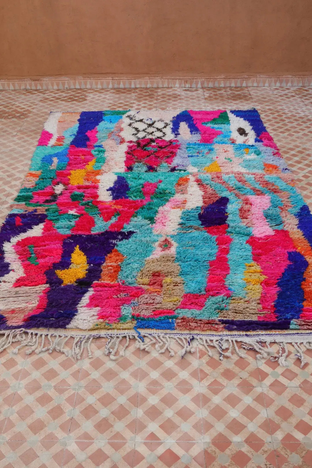 Alfombra Bereber Boujad Colorida Multicolor - 254 x 159 cm Néda