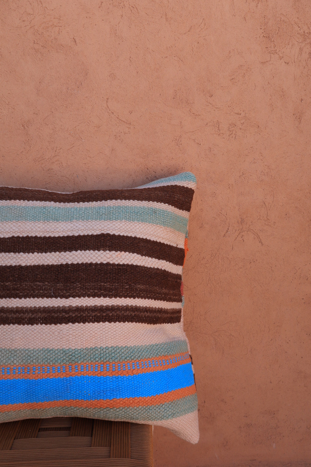 ELA striped wool cushion - Multicolor