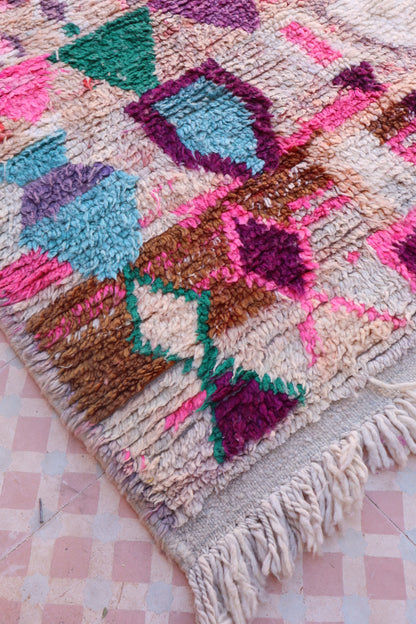 Tappeto Berber Boujaad di colore rosa - 256 x 144 cm