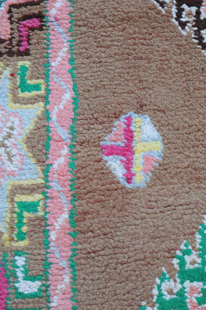 Tapis Berbère Boujaad Antique Marron Multicolore  - 352 x 196 cm Néda