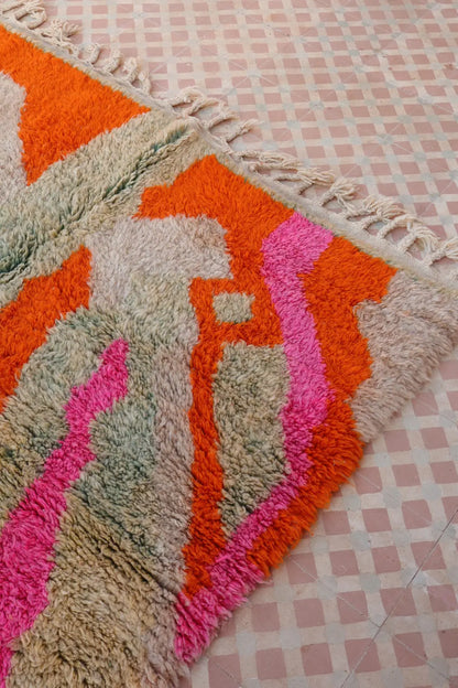 Tapis Berbère Coloré Béni Ouarain Qualité Supérieure - 260 x 162 cm Néda