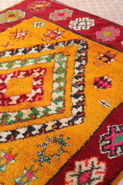 Tapis Berbère Boujaad Antique Orange et Rouge- 280 x 170 cm Néda