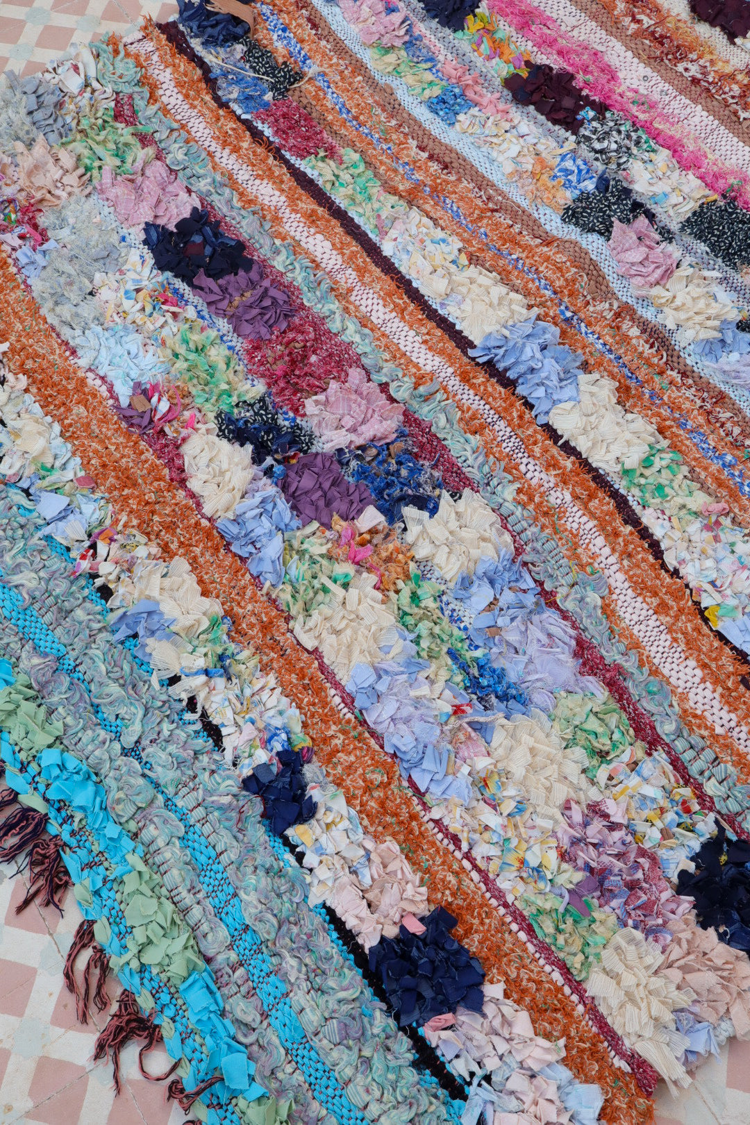 Tapis Berbère Boucherouite Coloré - 272 x 150 cm