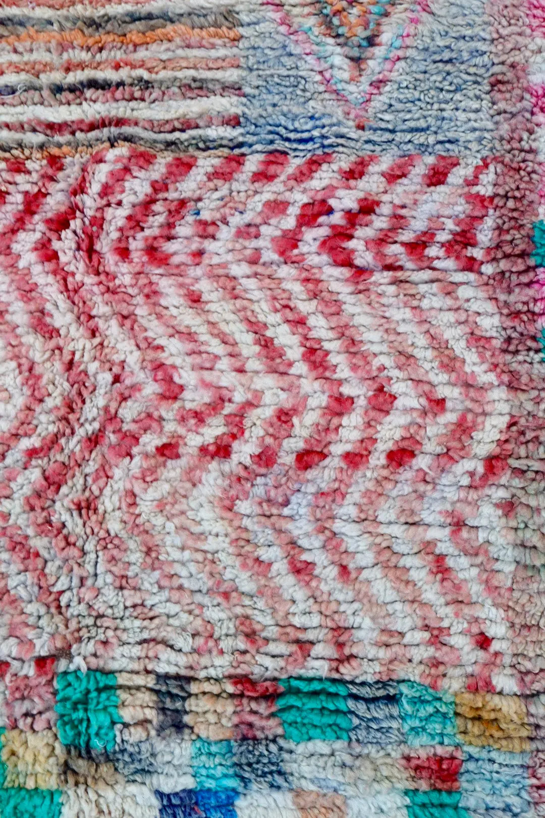 Tapis Berbère Boujad Motifs Colorés - 253 x 151 cm Néda