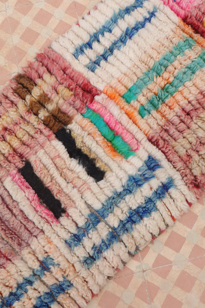 Tapis Couloir Boujad Marocain Coloré- 273 x 60 cm Néda