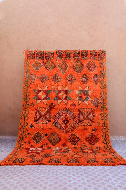 Berber carpet Boujaad Antique Orange - 282 x 180 cm