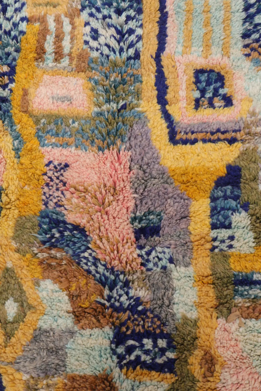 Tapis Berbère Abstrait Coloré Béni Ouarain Qualité Supérieure - 280 x 170 cm Néda