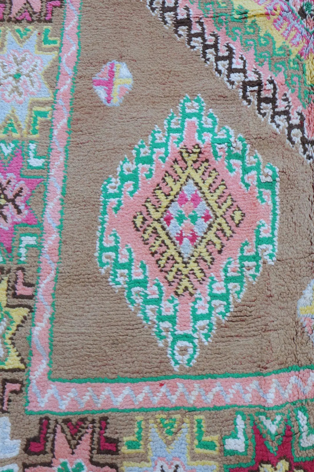 Tapis Berbère Boujaad Antique Marron Multicolore  - 352 x 196 cm Néda