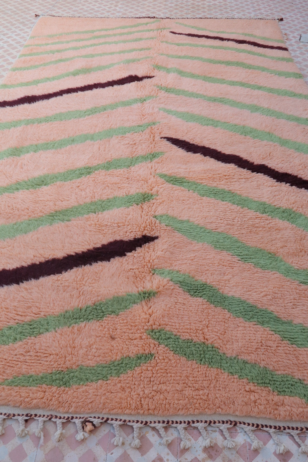 Alfombra bereber colorida « Tiger » - Los dibujos de Néda - Néda