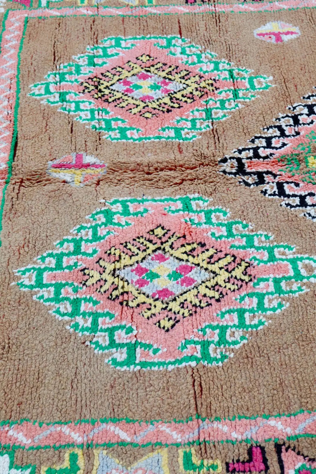 Tapis Berbère Boujaad Antique Marron Multicolore  - 352 x 196 cm Néda