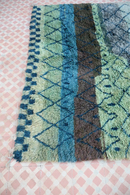 Tapis Berbère Tableau Multicolore Béni Ouarain Qualité Supérieure - 180 x 250 cm Néda