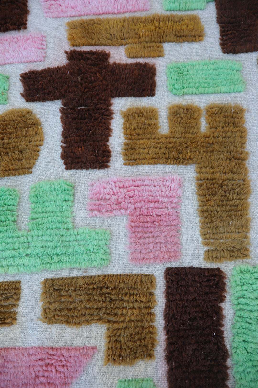 Tapis Berbère Motifs Abstraits Reliefs Modèle Signature -267 x 200 cm