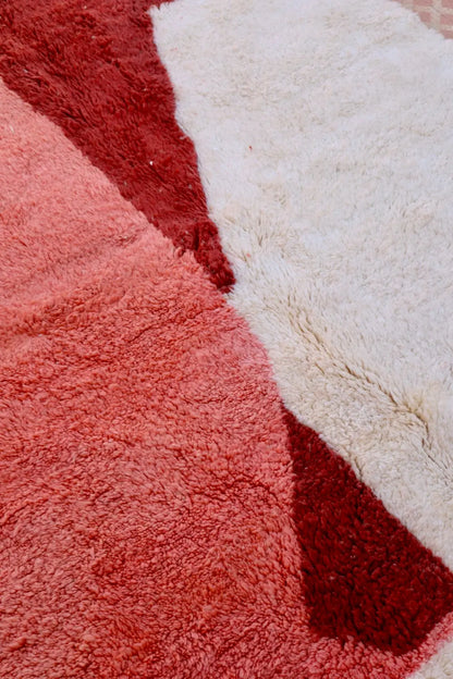 Tapis Berbère Coloré Contemporain Marron & Rose Qualité Supérieure - 260 x 155 cm Néda