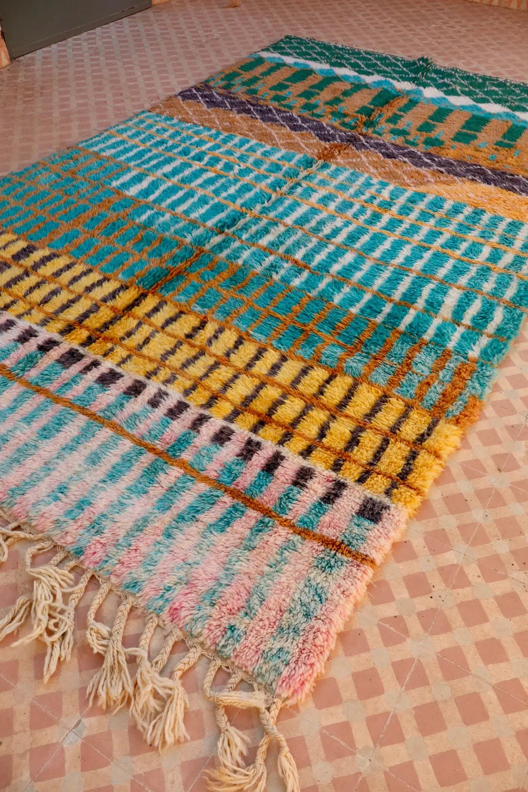 Tapis Berbère Coloré Béni Ouarain Qualité Supérieure - 269 x 162 cm Néda