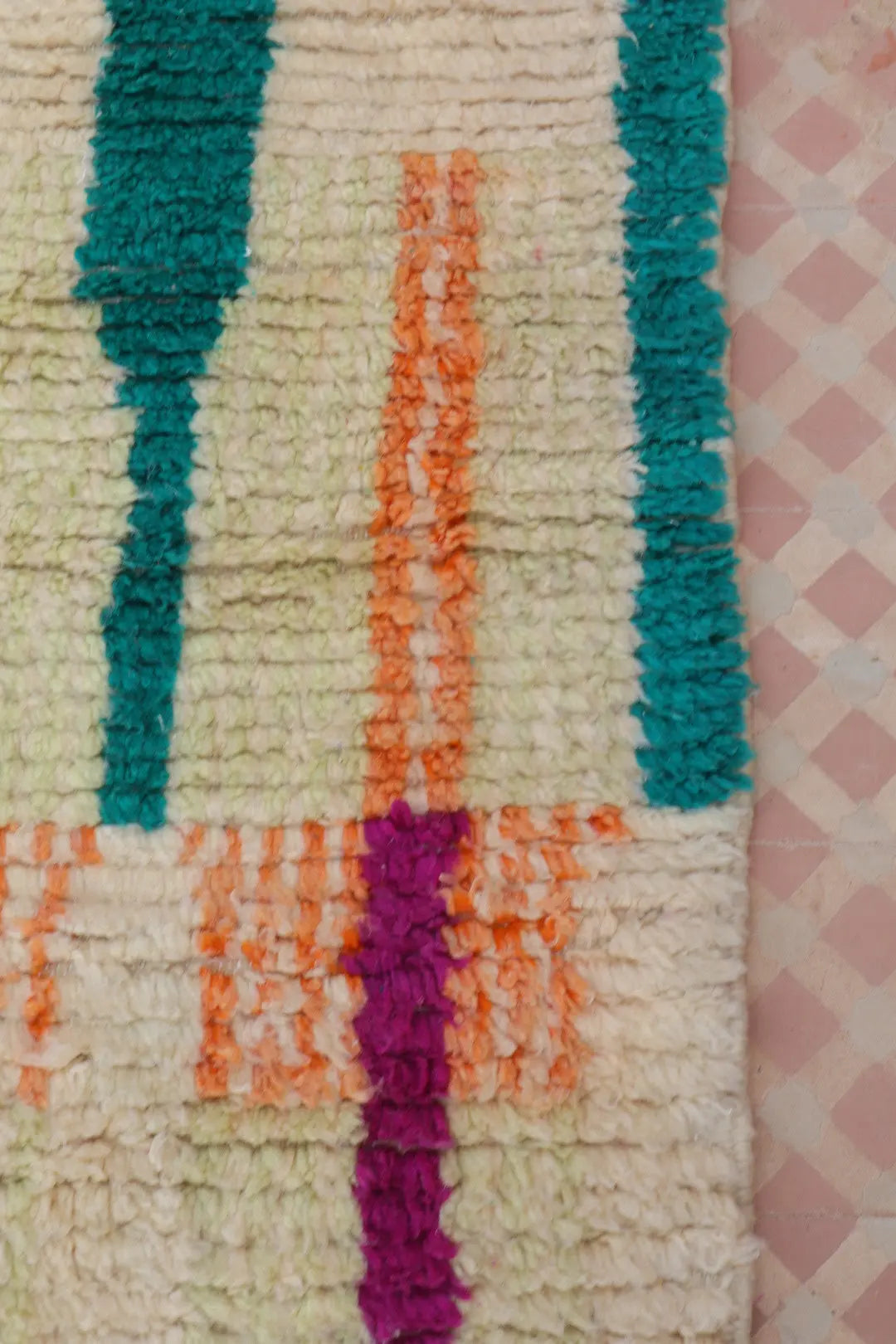 Tapis Berbère Boujad Coloré  - 233 × 152 cm Néda