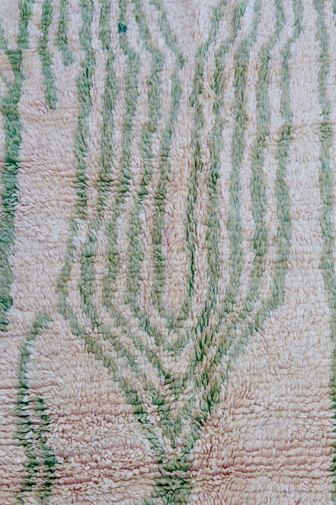 Alfombra Bereber Boujad Beige Verde Almendra y Naranja - 241 × 163 cm Néda