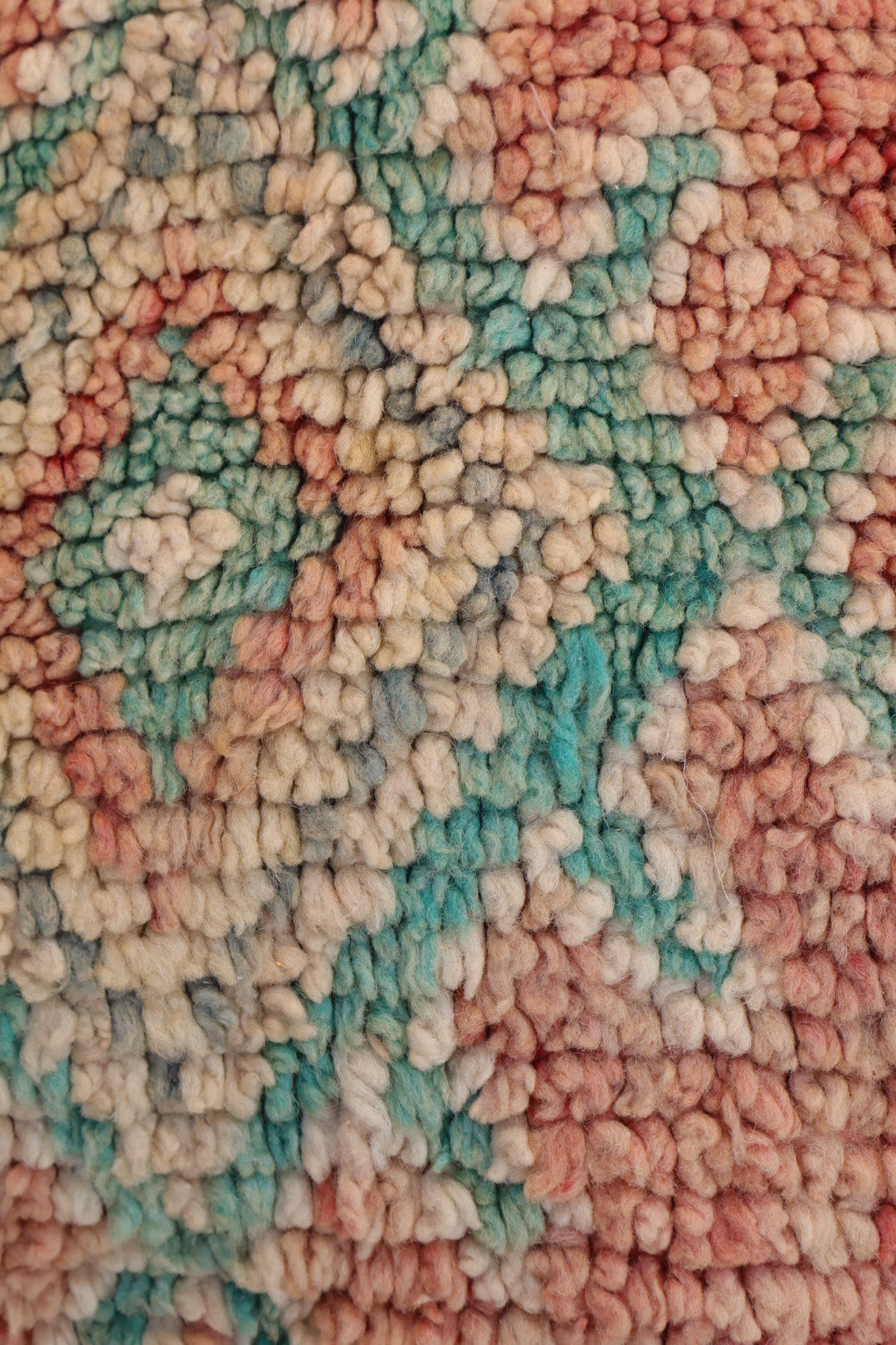 Pouf Berbère Rond BeigeTerracotta à Motifs Néda