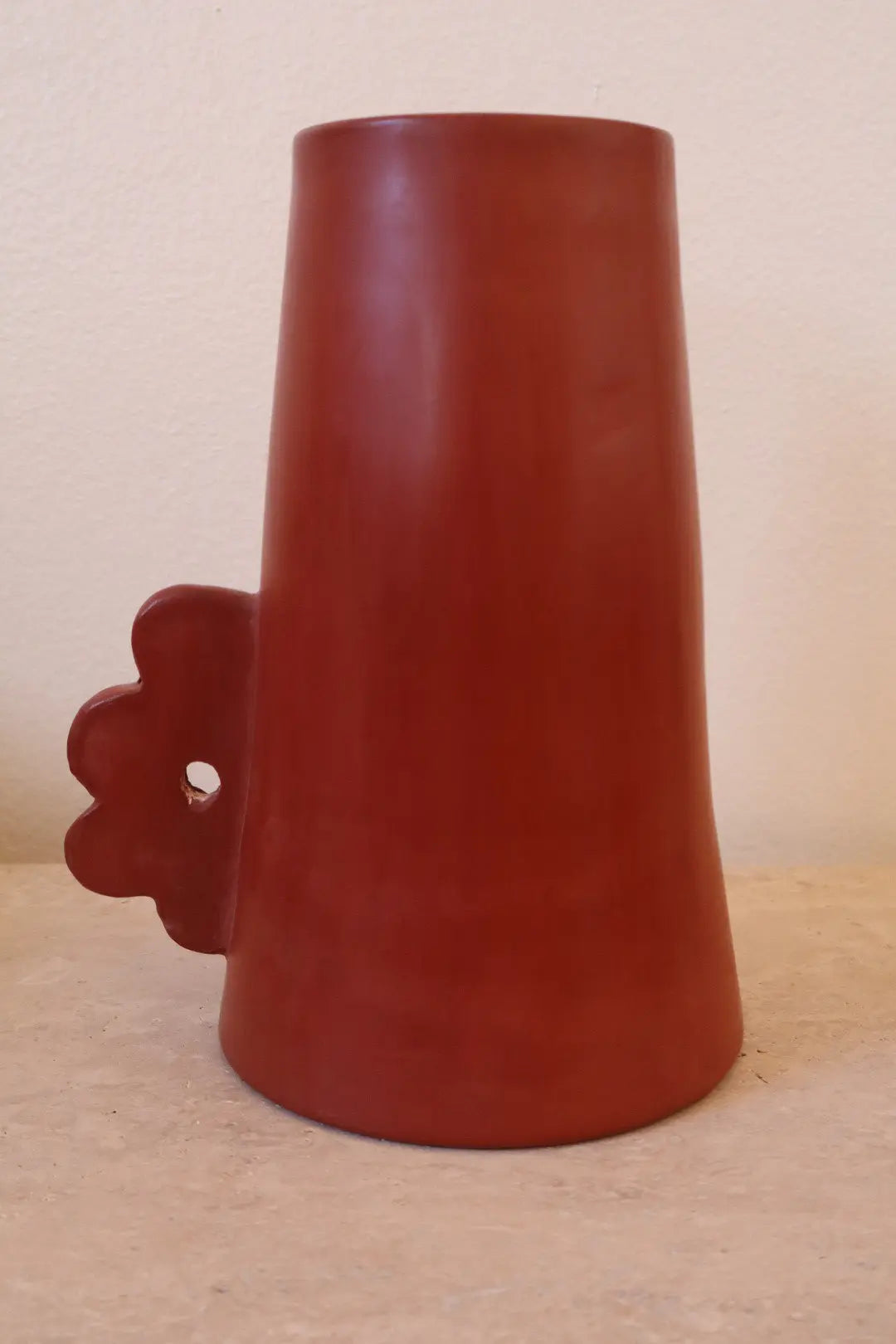 Vase Abstrait en Céramique Fait-Main Fleurs Terracotta Matte - DAISY Néda