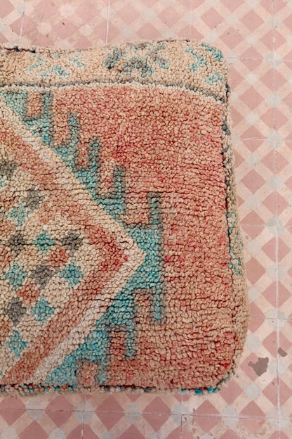 Pouf Berbère Coloré Boujad Bleach Néda