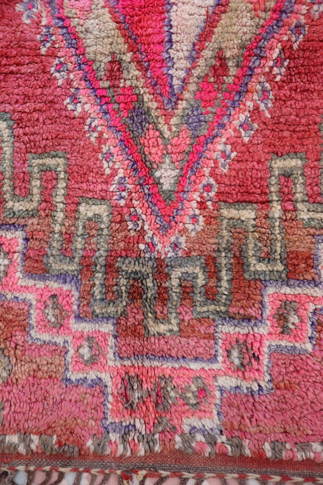 Boujaad Vintage Roze Berber Tapijt - 260 x 150 cm