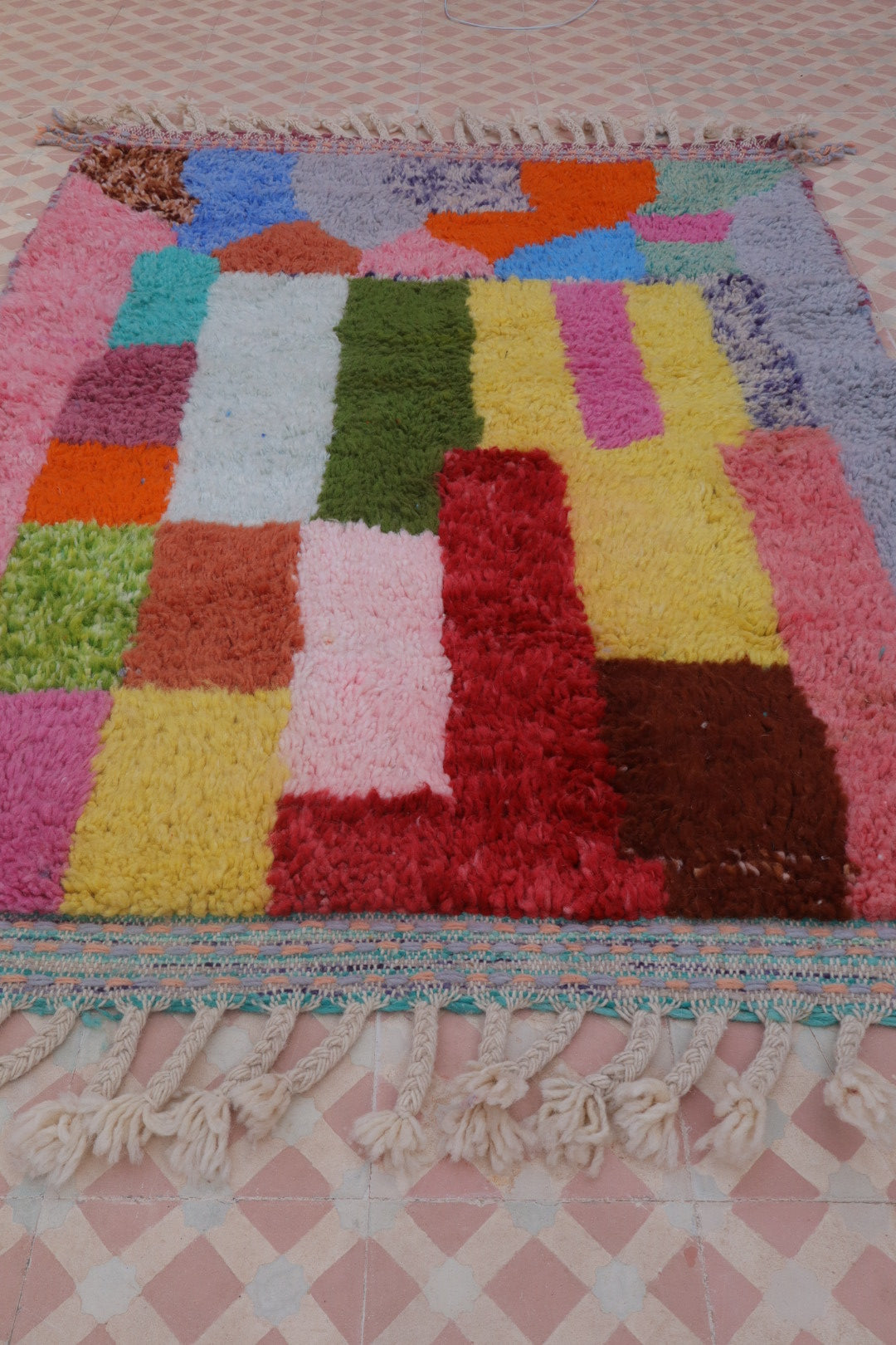 Berber Tapijt Beni Ouarain Multicolor - 156 x 111 cm 