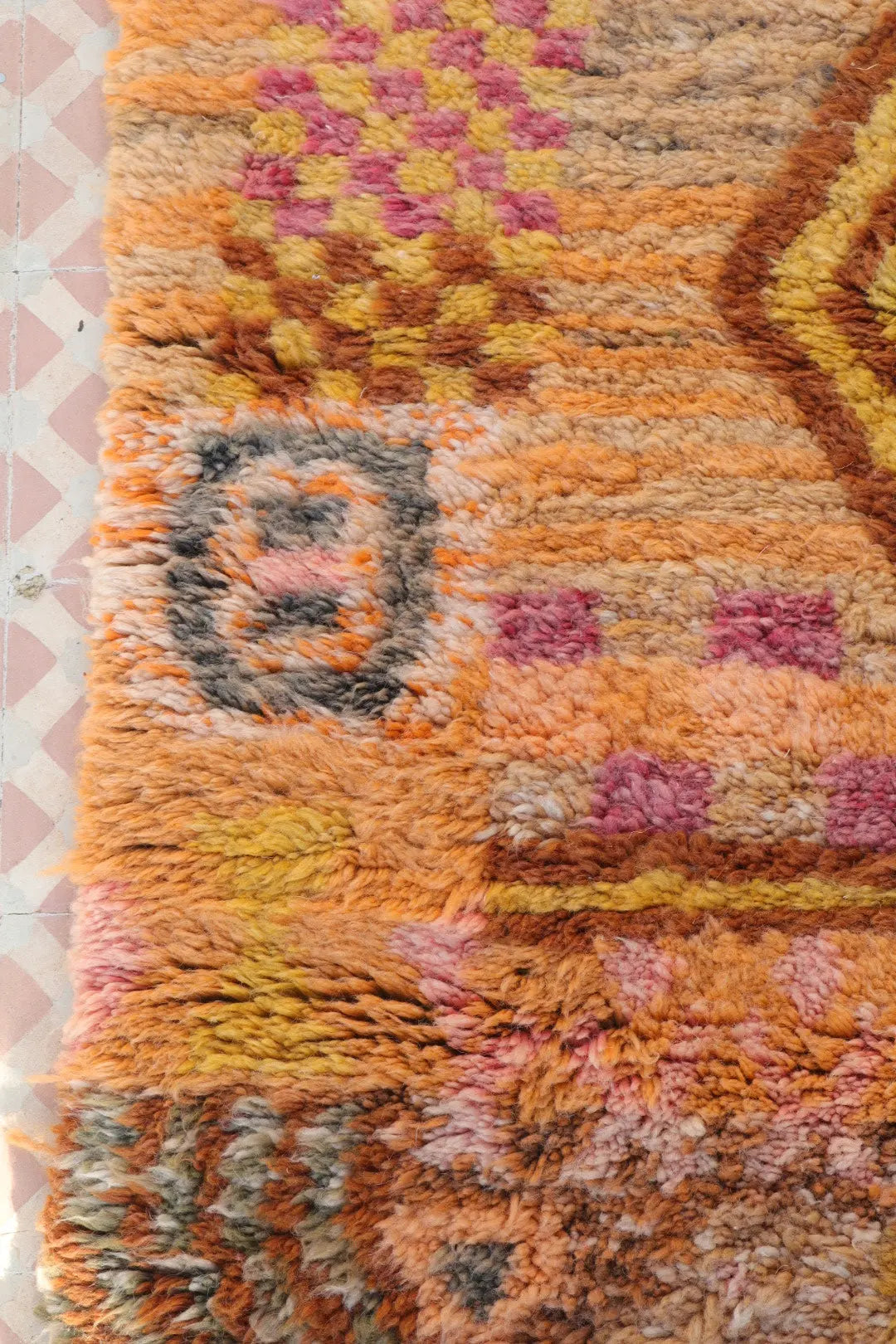 Tapis Berbère Coloré Béni Ouarain Qualité Supérieure - 254 x 180 cm Néda